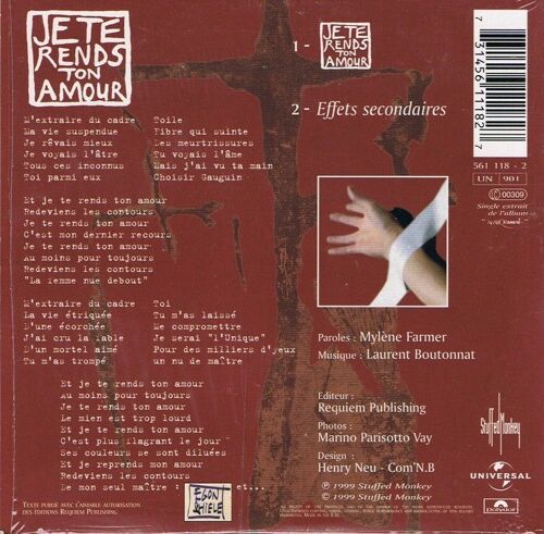 Je Te Rends Ton Amour