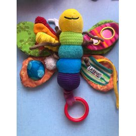 Hochet Doudou Accroche Papillon Multicolore Tomy Lamaze 28 Cm