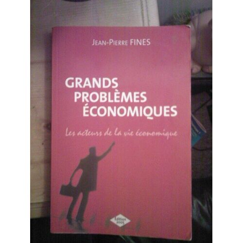 Grands Problemes Economiques, Les Acteurs De La Vie Economique