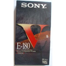 Sony E-180 -  cassette video VHS 3 heures