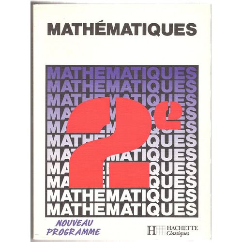 Mathematiques 2nde - Edition 1987