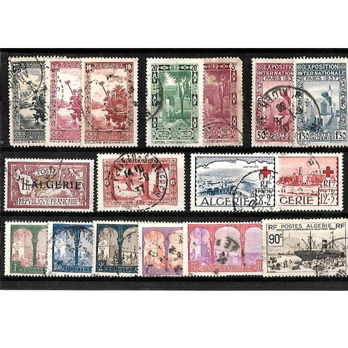 Algérie-Département Français- Lot De 17 Timbres Oblitérés-Très Bon Etat