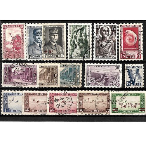 Algérie-Département Français- Lot De 16 Timbres Oblitérés-Très Bon Etat