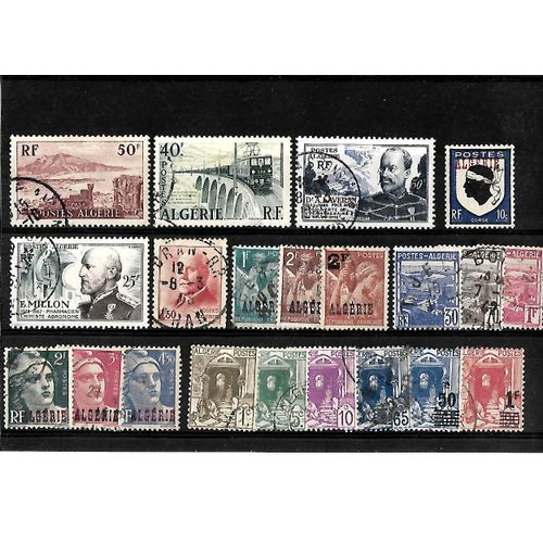 Algérie-Département Français- Lot De 21 Timbres Oblitérés-Très Bon Etat
