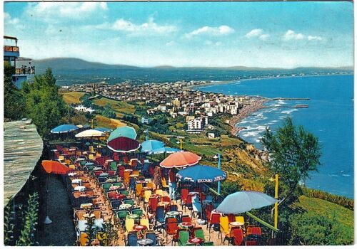 Carte Postale, Italie, Riviera Adriatica, Panorama Vu De Gabricce Monte - Oblitération 1968