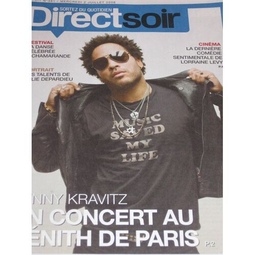 Direct Soir  N° 381 : Lenny Kravitz En Concert Au Zenith De Paris
