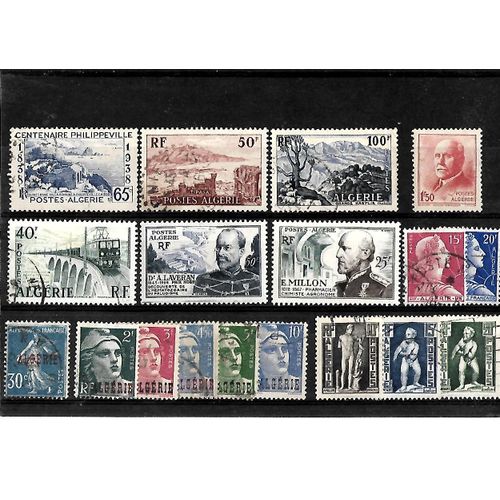 Algérie-Département Français- Lot De 18 Timbres Oblitérés-Très Bon Etat