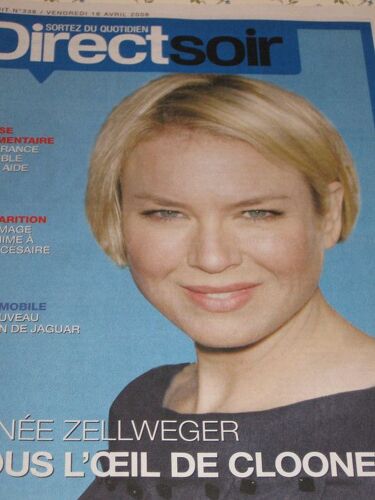 Direct Soir  N° 338 : Renee Zellweger : Sous L'oeil De Georges Clooney