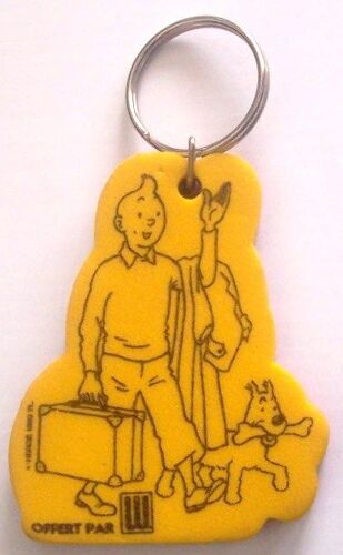 Tintin Porte Cle Publicitaire Lu Mousse 6x5 Cm