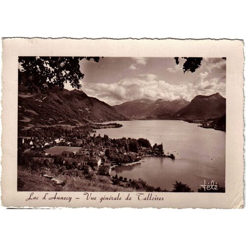 Carte Postale, France, Rhone Alpes, Haute Savoie ( 74 ), Lac D'annecy Et Vue Sur Talloires - Oblitération Du 23/08/1959