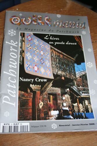 Quilt Mania  N° 15 : L'hiver En Pente Douce - Nancy Crow