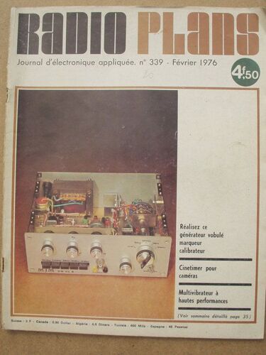 Radio Plans  N° 339 : Radio Plans