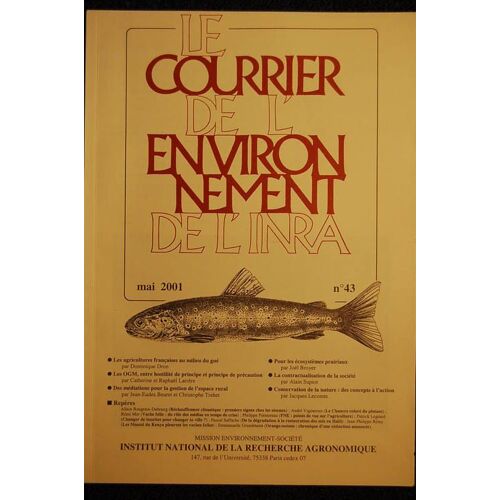 Le Courrier De L'environnement De L'inra N° 43