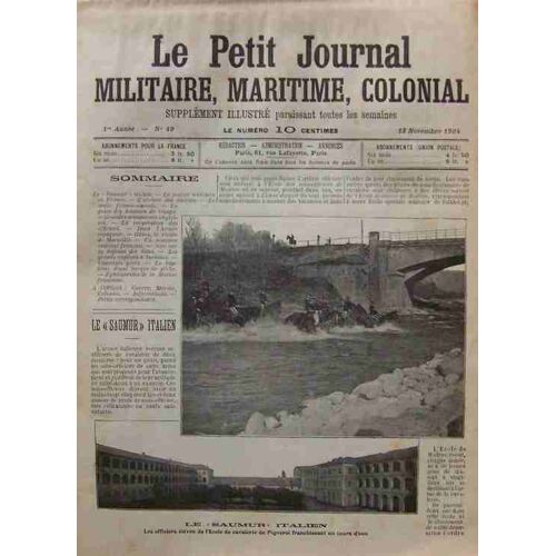 Le Petit Journal Militaire, Maritime, Colonial  N° 49 : Le "Saumur" Italien