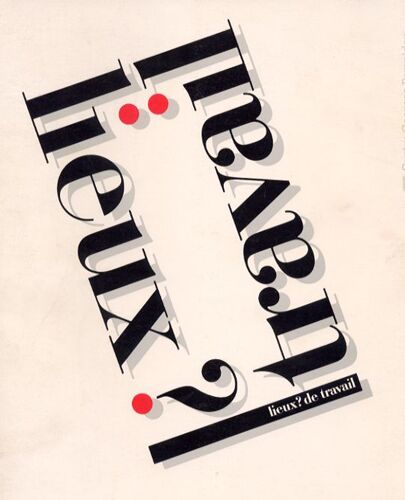 Lieux ? De Travail (Axonométrie De L'exposition)