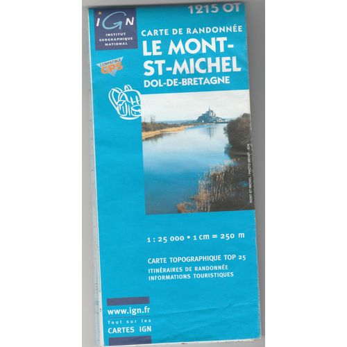 Carte Ign 1215 Ot : Le Mont St Michel - Dol De Bretagne