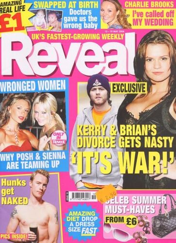Reveal (Edition Uk) / 13-05-2006  N° 19 : Ronan Keating (1p) - Joss Stone (2p) - Madonna (1p) - Kate Moss (1p) - Victoria Beckham / Sienna Miller (2p) - Katie Holmes (1p) - Dominic Monaghan (2p)