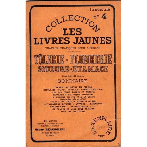 Tolerie - Plomberie - Soudure - Etamage