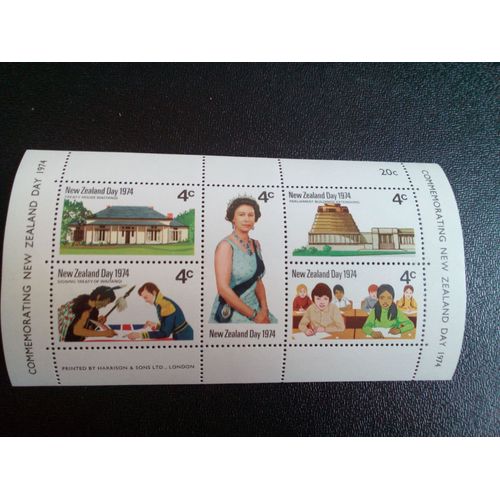 Timbre Nouvelle -Zelande Yt Bf 36 Jour De La Nouvelle-Zélande 1974 ( 90404 1)