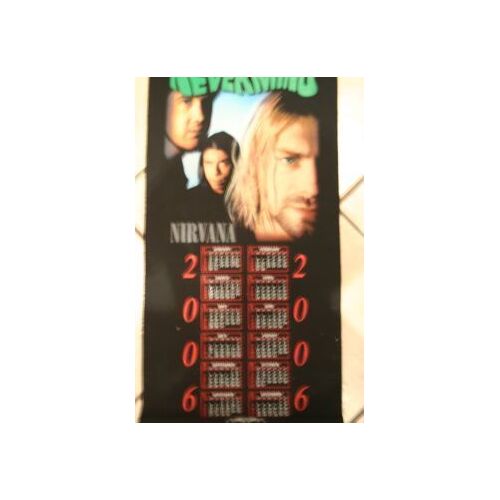 Nirvana  Drapeaux Tissus Calendrier 2000 42cm X 95 Cm