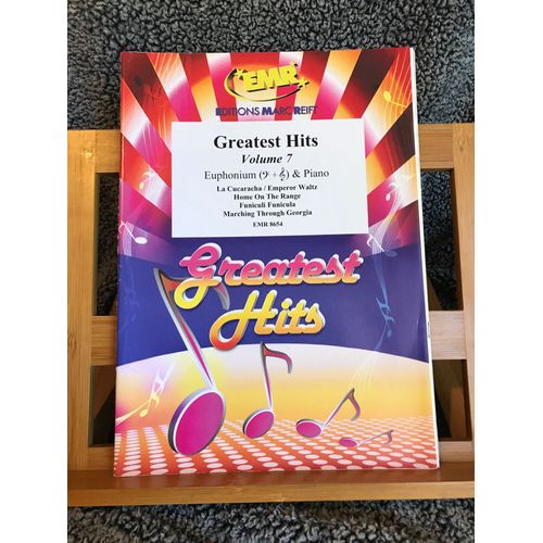 Greatest Hits Volume 7 Partition Euphonium Et Piano Éd. Marc Reift Emr 8654
