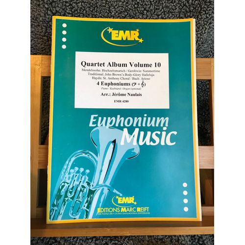 Quartet Album Volume 10 Partition 4 Euphonium Et Piano Éd. Marc Reift Emr 4280