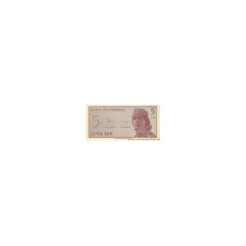 Billet De Banque 5 Lima Sen - Bank Indonesia - Indonésie - 1964