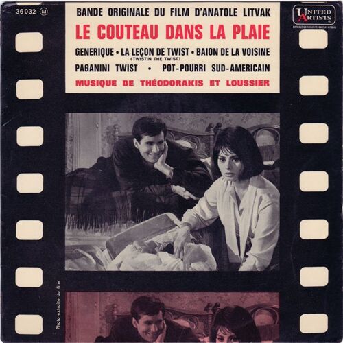 Couteau Dans La Plaie, Le (Anatole Litvak) (Jazz Jerk Bossa Groove Twist) - Bande Originale Du Film (Bof) - French Ep Ost 1963