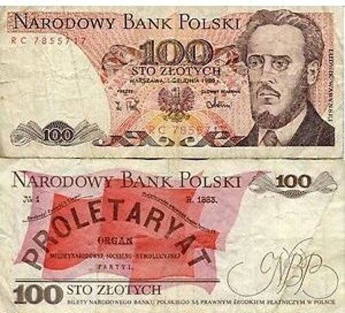 Billet Pologne 100 Zloty