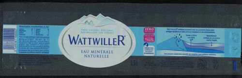 France Etiquette Eau Minérale Naturelle Le Club Wattwiller Ballons Des Vosges Pourquoi Une Telle Pureté