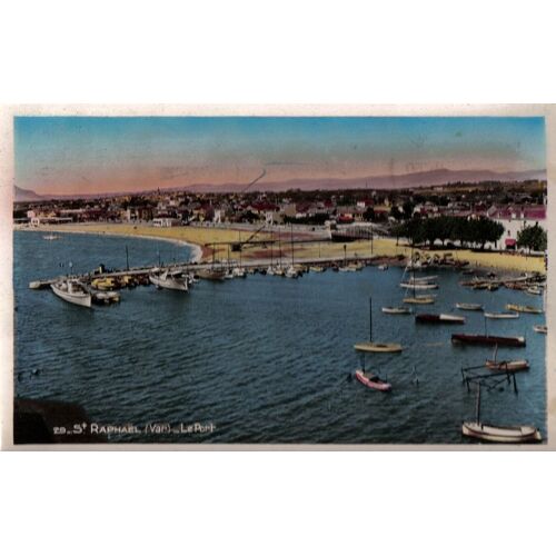 Carte Postale, France, Var ( 83 ), Saint Raphael, Le Port - Oblitération Du 19/08/1950