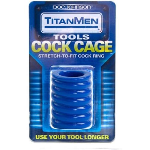 Kalanka-Cage De Chasteté Extensible, Bleu, 140 G