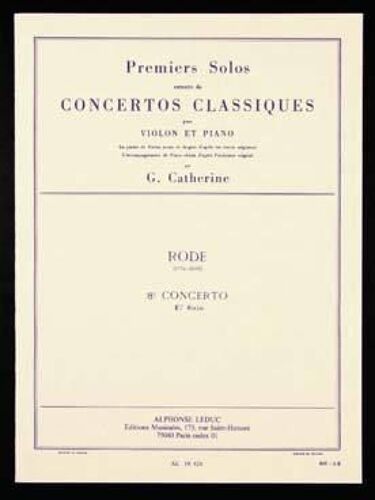 Premiers Solos Extraits De Concertos Classiques Violon Et Piano 8° Concerto