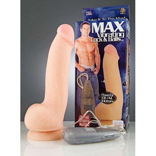 Kalanka-California Exotic Novelties Max Vibrating Cock & Balls Vibromasseur