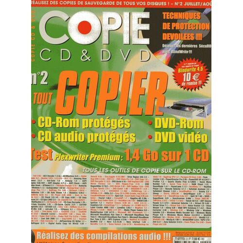 Copie Cd & Dvd  N° 2