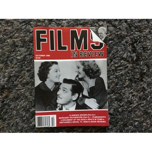 Films In Review 10 / Myrna Loy , Clark Gable And Jean Harlow Cover