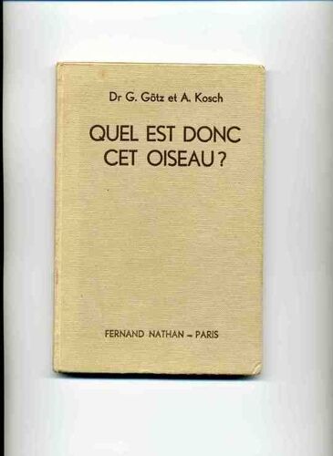 Quel Est Donc Cet Oiseau ?