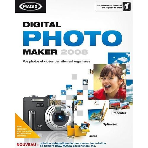 Magix Digital Photo Maker 2008 - Version Boîte - 1 Utilisateur - Win - Français)