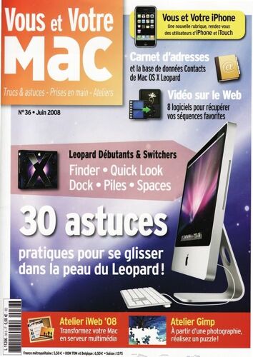 Vous Et Votre Mac  N° 36 : 30 Astuces