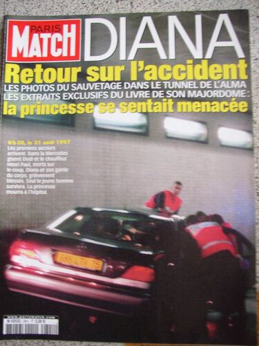 Paris  Match : Diana, Retour Sur L'accident  N° 2841