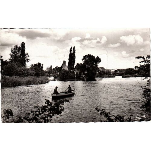 Carte Postale, France, Sarthe ( 72 ), Mareil Sur Loir, Les Bords Du Loir Aux Iles - Oblitération Du 17/07/1958