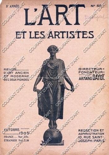L'art Et Les Artistes - 5e Annee - N°55 - Directeur Armand Dayot - Octobre 1909 - [ Donatello - C - Guerin - Ignaccio Zuloaga - Atelier De Fantin-Latour¿]