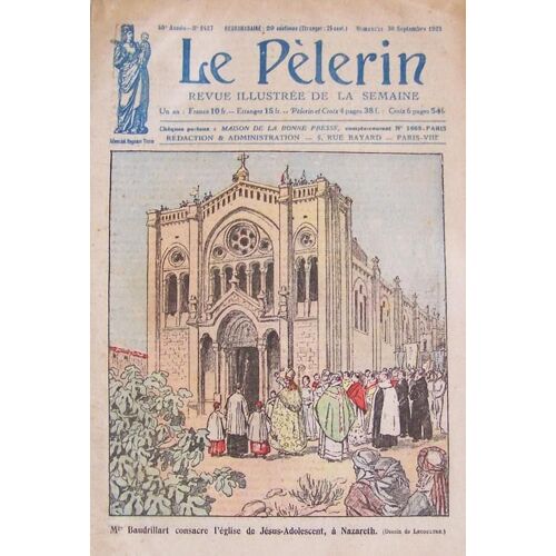 Le Pélerin Du 30-09-1923  N° 2427