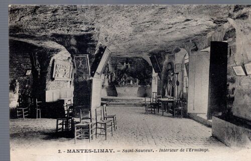 Carte Postale De Mantes-Limay (Yvelines) Saint-Sauveur, Intérieur De L' Ermitage (Réf.2)
