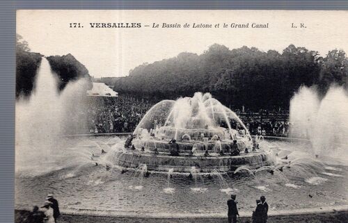 Carte Postale Du Château De Versailles (Yvelines) Le Bassin De Latone Et Le Grand Canal (Réf.171)
