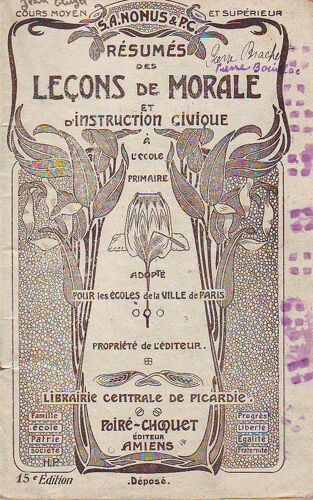 Resumes Des Lecons De Morale Et D'instruction Civique