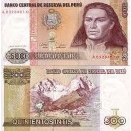 Billet De Banque 500 Quinientos Intis - Banco Central De Reserva Del Peru - Pérou - 1987