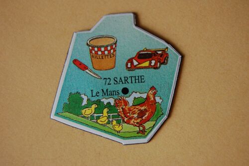 Magnet Père Dodu - Départements - 72 Sarthe