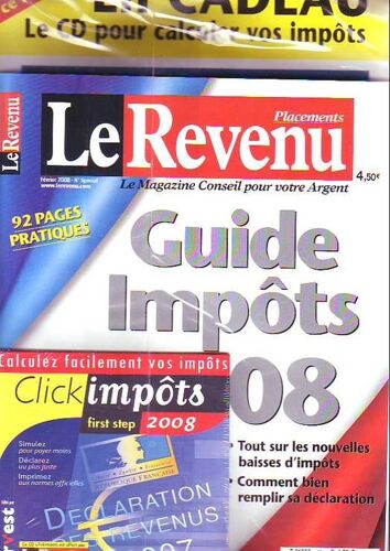 Le Revenu  N° 0 : Guide Impot 2008 + C D Rom