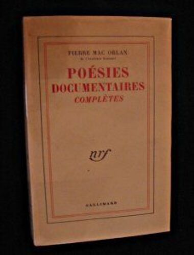Poésies Documentaires Complètes